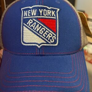 NHL NY Rangers Blue and Gray Baseball Cap New with tags